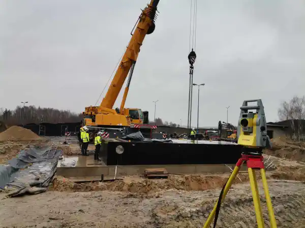 obsługa geodezyjna przy budowie kotłowni