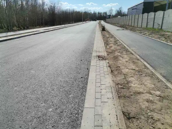 widok ulicy asfalt